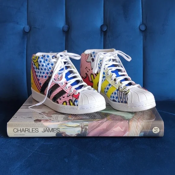 Rita Ora X Adidas Superstar Wedge Up Size 8 With Pop Cush Insoles - Picture 1 of 12